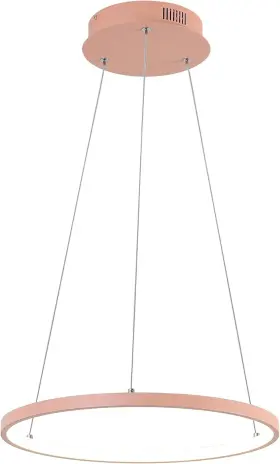 JYL7202B JONATHAN Y Pink Integrated Led Pendant Light Round