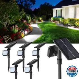 B0DW419VY8 JSOT Solar Lights Waterproof Pack Spotlights