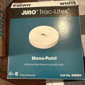 R40WH JUNO Lighting Trac Lites Mono Point Canopy Adaptor Pack
