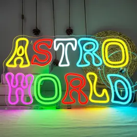 B0BVR7SKN8 JURONGYILU Astro Neon Sign Letter Wall Colorful