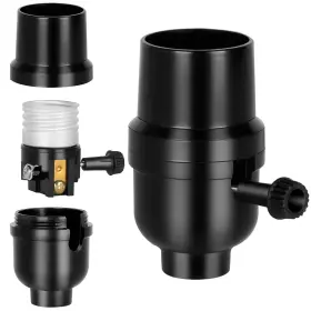 A0001 JUTOROSY Lamp Socket Base Turn Knob