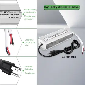 717994284919 KAKO Led Driver Waterproof Power Supply Adapter #3