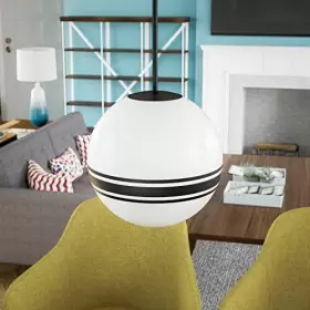 053392996932 KENROY HOME Pan Light Pendants Round Milk Glass #3