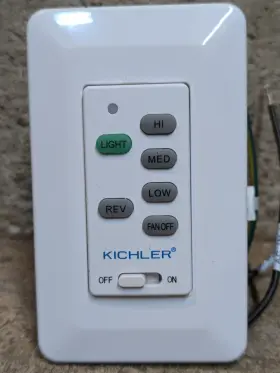 TR269B KICHLER Lighting Ceiling Fan Wall Controller #2