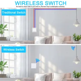 KS-SW1-1REV-110SET KINGSALE4U Wireless Wall Light Switch #2