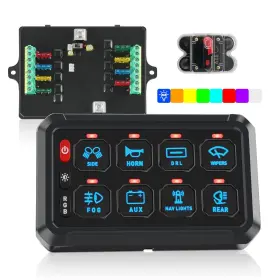 KISLED-8GANG-SWITCHPANEL KISLED Gang Switch Panel Brightness