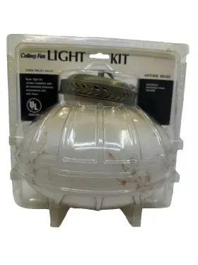 020972031413 KMART Ceiling Fan Light Antique Kit