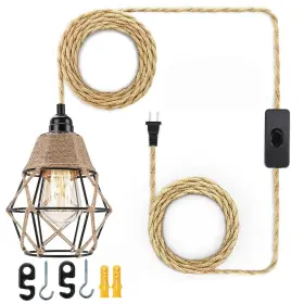 MSKO-08 KODBPJ Hemp Rope Switch Light Bulb Cage Guard