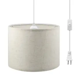 B09LHDBVMF KUAUGST Plug Pendant Light Lamp Switch Shade