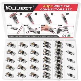 NTT40 KUJECT Wire Tap Connectors Awg Solderless Stripping Kit