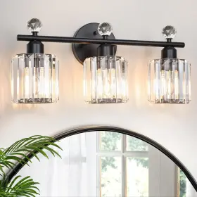 B0DYP37NYZ KUNRUITAI Crystal Vanity Sconce Bathroom Wall