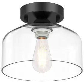 B0C3HJ17F1 LACCEN Semi Flush Mount Ceiling Light Glass
