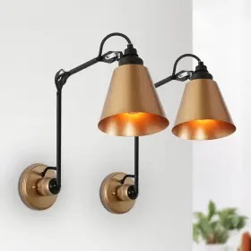 652069021580 LALUZ Set Farmhouse Plug Swing Arm Lights