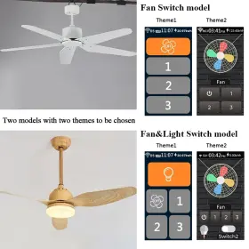 L9-HF LANBON Lcd Smart Ceiling Fan Light Switch #3