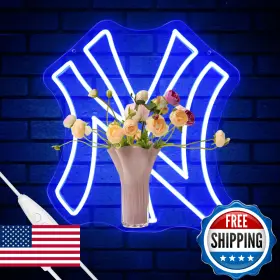 B0FMXHZHKW LEEITENLO Baseball Neon Sign York Light Up Team