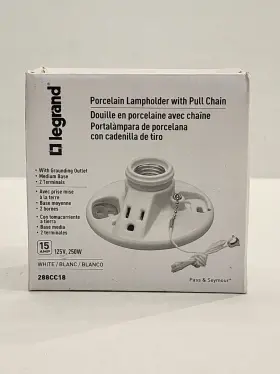 288CC18 LEGRAND Seymour Incandescent Lamp Holder Chain