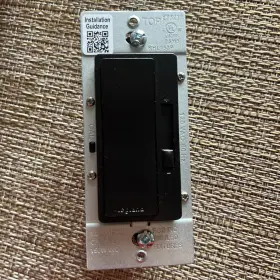 RHL153PBK LEGRAND Radiant Rocker Dimmer Led Cfl Halogen Pole