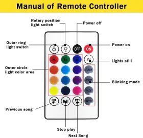 Lt-djdus LETOUR Disco Ball Light Remote Control Screw Socket #2