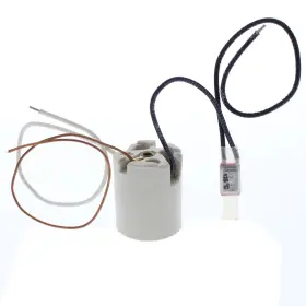 31395-1 LEVITON Porcelain Base Lampholder Thermostat Grounded