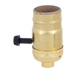 40251G LEVITON Leivton Brite Gilt Shellcap Turn Knob Socket