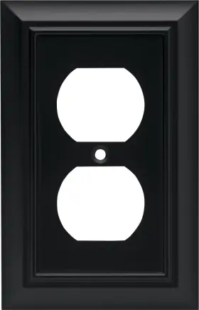 64218 LIBERTY HARDWARE Beveled Edge Single Duplex Outlet