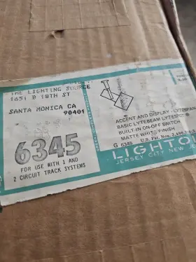 6345 LIGHTOLIER Cylinder Track Lights Nos #2