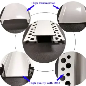 689771449449 LIGHTOTECH Meter Plaster Led Channel Drywall #2