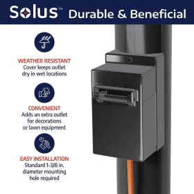 SCO-930BK LIGHTS Solus Grounded Convenience Electrical Outlet #2