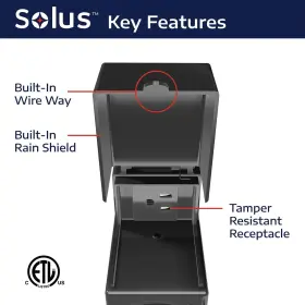 SCO-930BK LIGHTS Solus Grounded Convenience Electrical Outlet #3