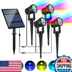 B0B24TN9CL LINQELLY Solar Spotlights Landscape Waterproof