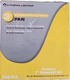 Lithonia Lighting Lka3p-m6 12x - 3 Inch Recessed New Construction Pan Accessory