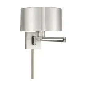 847284058408 LIVEX LIGHTING Drum Shade Swing Arm Wall Lamp