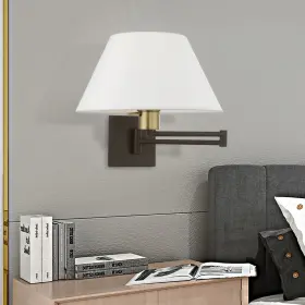 847284083165 LIVEX LIGHTING Shade Swing Arm Wall Lamp