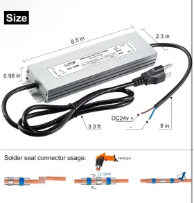 600231339766 LLTOP Led Driver Watts Waterproof Power Supply #3