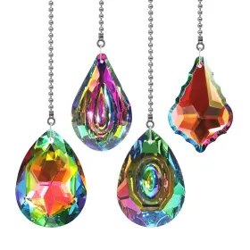 616366262008 CRYSTAL Longsheng Ceiling Fan Chain Rainbow Wi