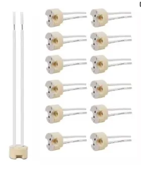 LS-970A-12 LUCKY STAR Socket Led Halogen Lamp Ceramic Wire