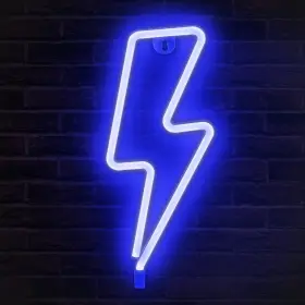 B0922Q96GY LUMOONOSITY Lightning Bolt Neon Sign Usb Led Wall