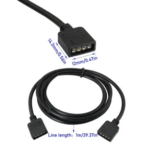 729388455461 LUORNG Pin Led Connector Extension Cable Strip #2