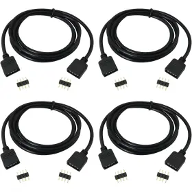 729388455461 LUORNG Pin Led Connector Extension Cable Strip