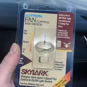 Sfsq-lfh-iv LUTRON Skylark Fan Clamshell Amp