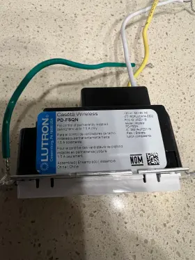 259144 LUTRON Fsqn Caseta Single Pole Wireless Fan Control #2