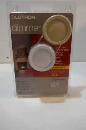 DV-603PH-BL LUTRON Rotary Push Knob Dimmer Switch Single Pole