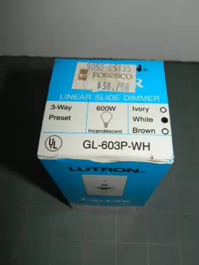 GL-603P-WH LUTRON Linear Slide Dimmer Switch #2