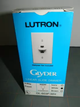 GL-603P-WH LUTRON Linear Slide Dimmer Switch