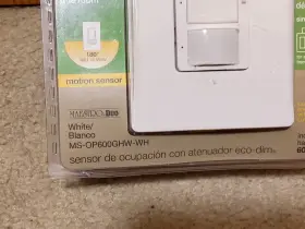 MS-OP600GHW-WH LUTRON Occupancy Sensor Eco Dim Dimmer #2