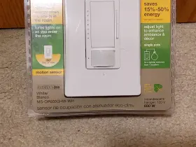 MS-OP600GHW-WH LUTRON Occupancy Sensor Eco Dim Dimmer #3