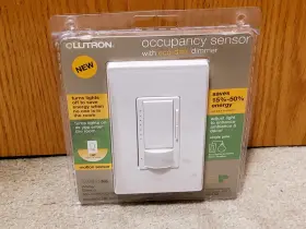 MS-OP600GHW-WH LUTRON Occupancy Sensor Eco Dim Dimmer