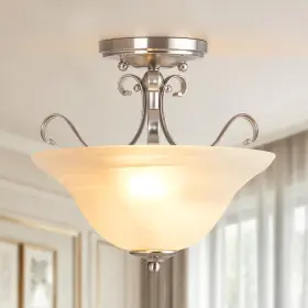 B0FHHHNDXG LUVKCZC Semi Flush Mount Ceiling Light Glass