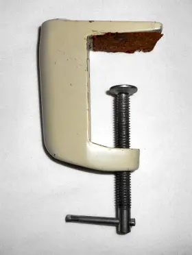A31911 LUXO Edge Mount Shaft Clamp Lamp Bracket Cream #2