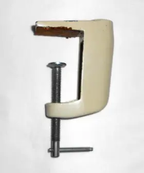 A31911 LUXO Edge Mount Shaft Clamp Lamp Bracket Cream
